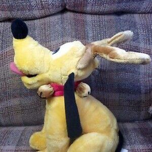 Disney Store Exclusive Pluto 12" Christmas Plush Reindeer Disney Stuffed Animal